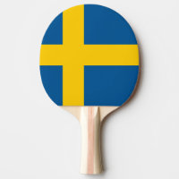 Schwedisches Flaggen-Klingeln pong Paddel für