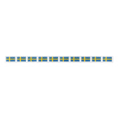 Schwedisches Flaggengeschenkband für Satinband (Vorderseite)