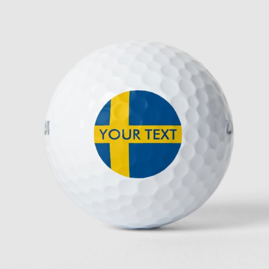 Schwedisches Golf-Set für Schweden Golfball (Vorderseite)