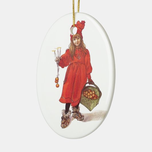 Schwedisches Kind Keramik Ornament (Links)