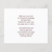 Schwedisches Massage-Foto - Arm und Hand Flyer (Hinten)