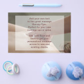 Schwedisches Massage-Foto - Daumendruck Flyer (Einzeln)