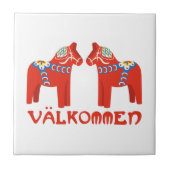 Schwedisches Pferd Fliese (Vorderseite)