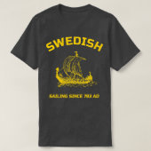 Schwedisches Segeln in Schweden T-Shirt (Design vorne)