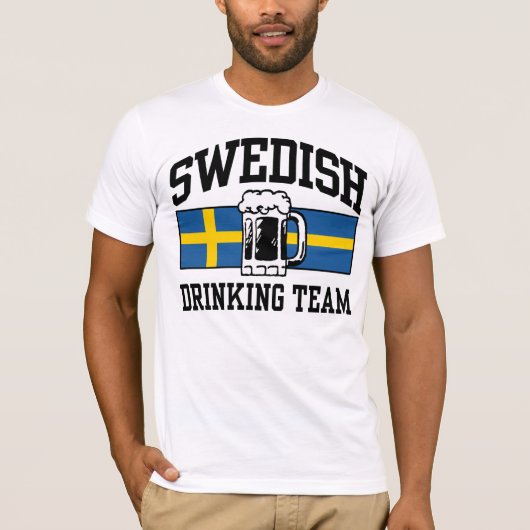 schwedisches Trinkteam T-Shirt (Vorderseite)
