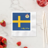 Schwedisches Wappen Serviette (Beispiel)