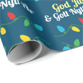 Schwedisches Weihnachtswackelpapier Geschenkpapier (Rolleneckpunkt)