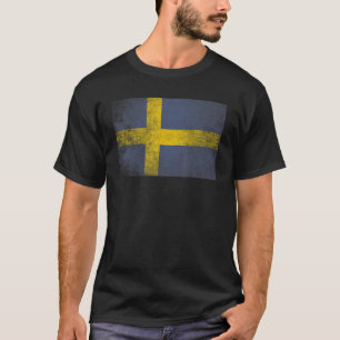 Schwedisches Zuhause für Flaggen-Priese T-Shirt