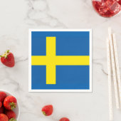 SCHWEDISH FLAG SERVIETTE (Beispiel)