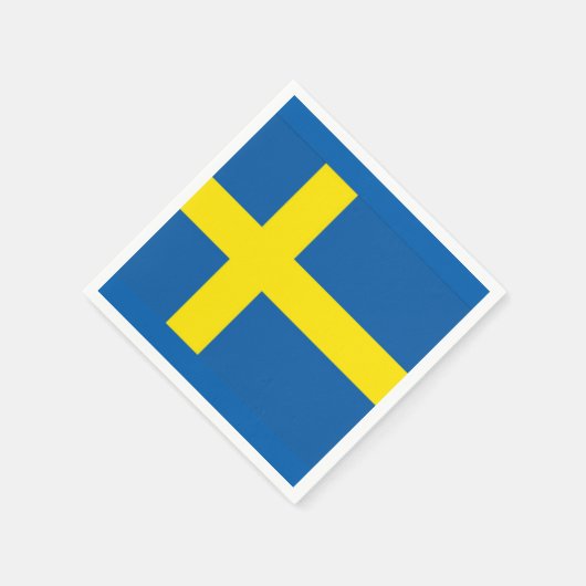 SCHWEDISH FLAG SERVIETTE (Ecke)