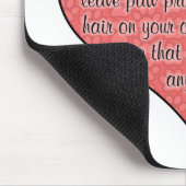 Schweenie Tatze druckt Hunde Humor Mousepad (Ecke)