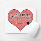 Schweenie Tatze druckt Hunde Humor Mousepad (Mit Mouse)