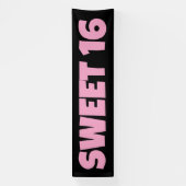 SCHWEET 16 BIRTHDAY BANNER PINK (Vertikal)