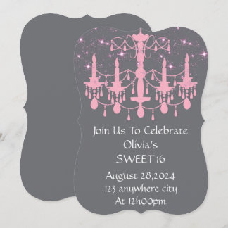 SCHWEET 16 GEBURTSTAG EINLADUNGSPINK EINLADUNG
