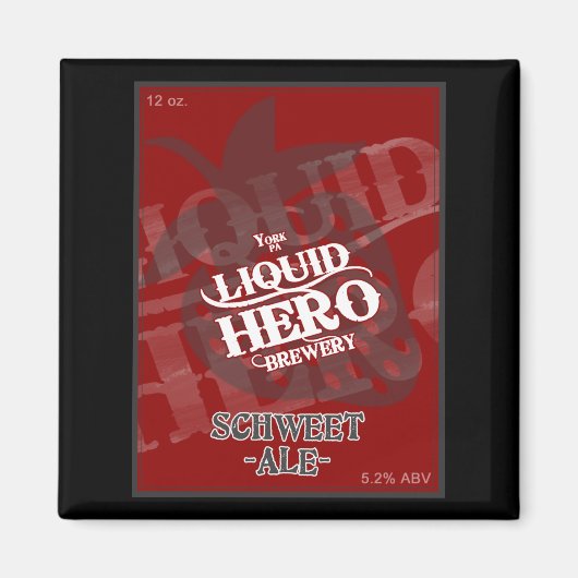 Schweet Ale Label Magnet (Vorne)