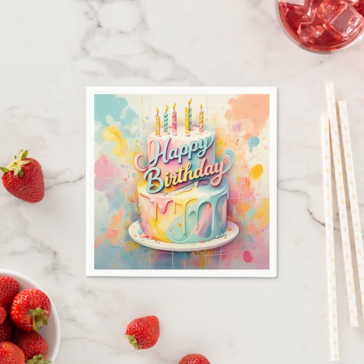 " SCHWEET FEIERN " SERVIETTE (Beispiel)