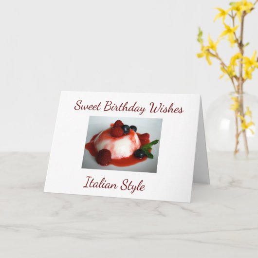 **SCHWEET** GEBURTSTAG WÜNSCHE, **ITALIENISCHER ST KARTE (Gelbe Blume)