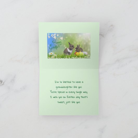 SCHWEET GRANDAUGHTER OSTKARTE DANKESKARTE (Innenseite)