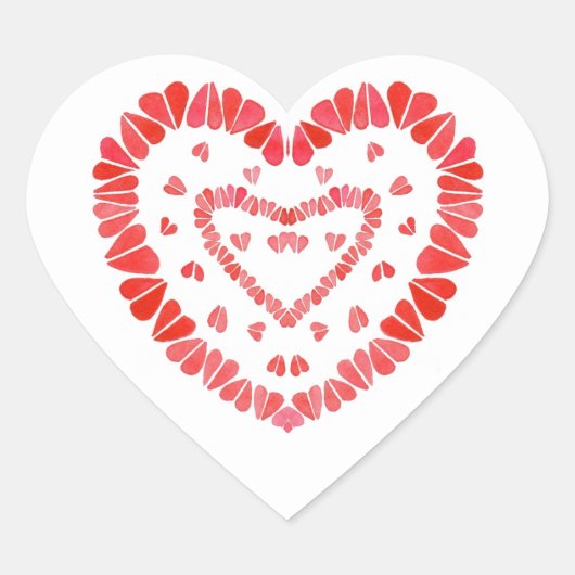 SCHWEET HEARS Herz Stickers (Vorderseite)