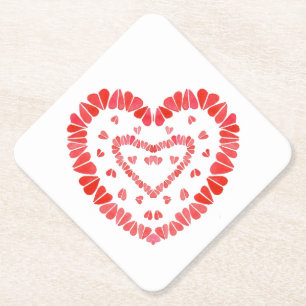 SCHWEET HEARTS Diamantpapier-Untersetzer Untersetzer