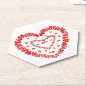 SCHWEET HEARTS Hexagon Paper Untersetzer (angewinkelt)