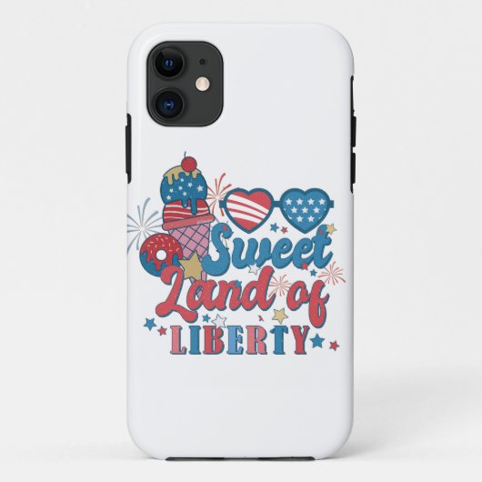 SCHWEET LAND DER LIBERTÄT patriotisch Case-Mate iPhone Hülle (Rückseite)