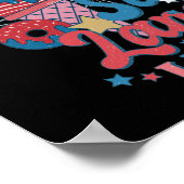 SCHWEET LAND DER LIBERTÄT patriotisch Poster (Ecke)