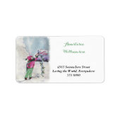 SCHWEET SANTA CLAUS SCHREIBANSCHRIFT ADRESSAUFKLEBER (Vorne)