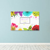 SCHWEET SENCES Bat Mitzvah Sign-In Board Leinwanddruck (Insitu (Holzboden))