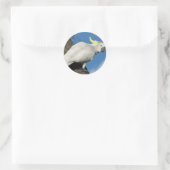 Schwefel Cockatoo mit Haube Runder Aufkleber (Tasche)
