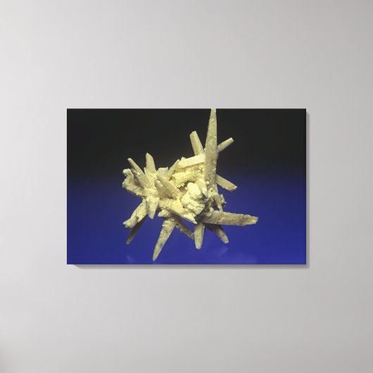 Schwefel (S) auf Celestite, Polen Leinwanddruck (Vorderseite)