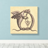 Schwefel- und Quecksilber-Alchemy-Sigils Leinwanddruck (Insitu (Holzboden))