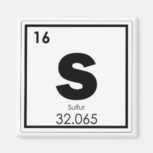 Schwefelchemische Elemente - chemische Formel g Magnet