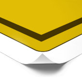 Schwefelchemische Elemente - chemische Formel g Poster (Ecke)