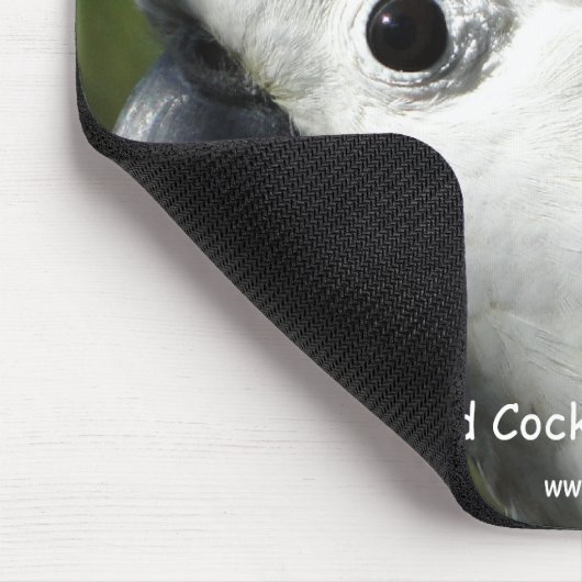 SchwefelCockatoo mit Haube Mousepad (Ecke)