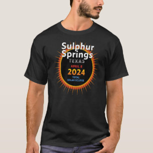 Schwefelfedern Texas TX Gesamtsolarspäne 2024 T-Shirt
