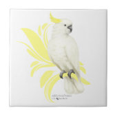 Schwefelgekrechtes Kakadu Fliese (Vorderseite)