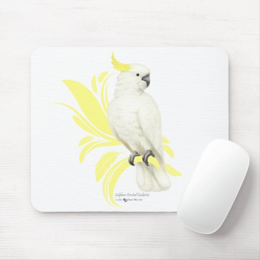 Schwefelgekrechtes Kakadu Mousepad (Mit Mouse)