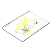 Schwefelgekrechtes Kakadu Notizblock (Linke Seite)