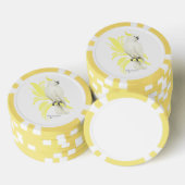 Schwefelgekrechtes Kakadu Pokerchips (Stapel)