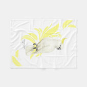 Schwefelgekrempelte Kakadu-Blanket Fleecedecke (Vorderseite (Horizontal))