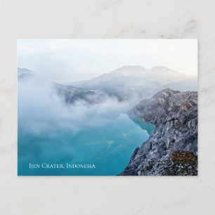Schwefelkrater Blue Pond Nebel Dunst Berg Postkarte