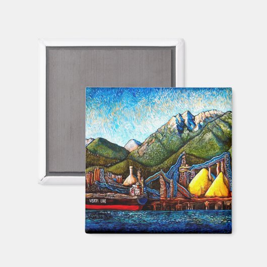 Schwefelpilze Magnet (Vorderseite/Rückseite)