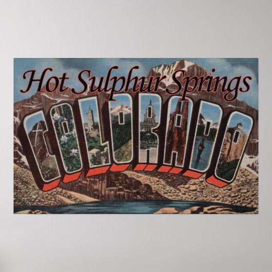 Schwefelquellen, Colorado Poster (Vorne)