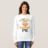 SCHWEFER ALS PUMPKIN PIE-ERNTEDANK SWEATSHIRT (Vorne ganz)
