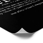 Schweier Geschenke Mens Funny Welder Zitat Poster (Ecke)