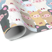 Schweifmuster Geschenkpapier (Rolleneckpunkt)