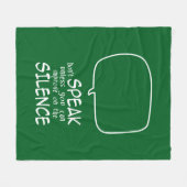 Schweig Fleecedecke (Vorderseite (Horizontal))