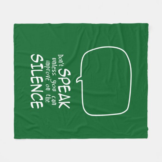 Schweig Fleecedecke (Vorderseite (Horizontal))