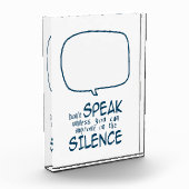 Schweig Fotoblock (Links)